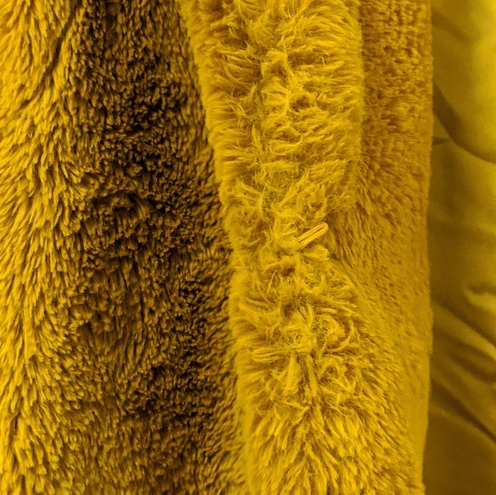 Nordstrom Gold Faux Fur Coat (XS) - Picture 7 of 7